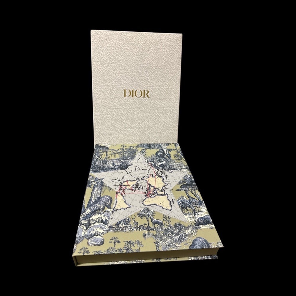 Dior Around the World Journal and Dior pencils in gift box